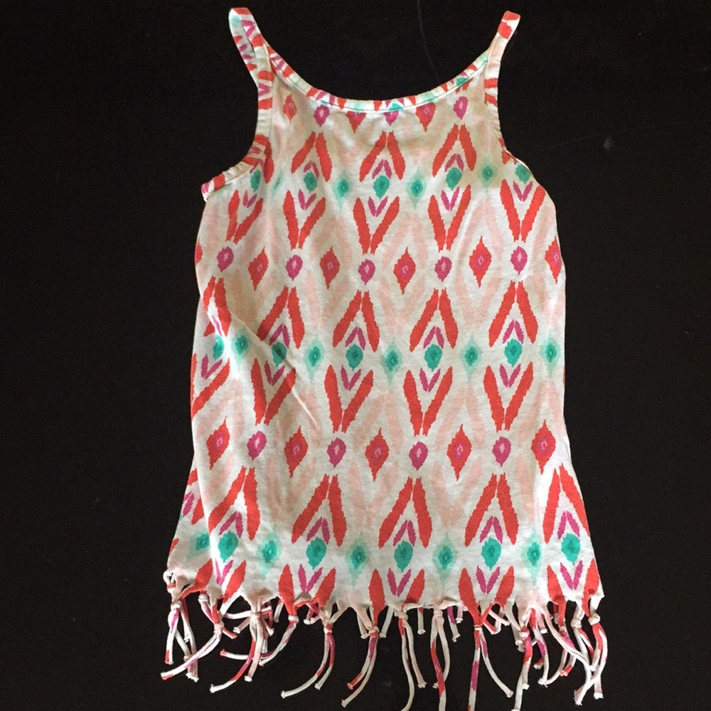 Crazy 8 tank top size 5/6 fringe detail
